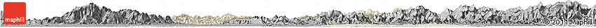 Shaded Relief Horizon Map of Chongyang, darken, desaturated