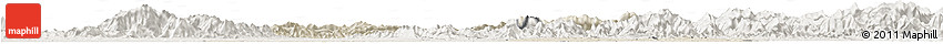 Shaded Relief Horizon Map of Chongyang, lighten