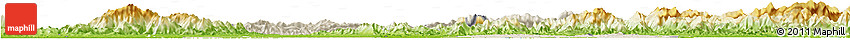 Shaded Relief Horizon Map of Chongyang, physical outside