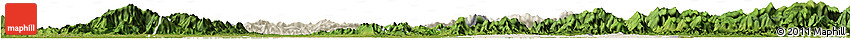 Shaded Relief Horizon Map of Chongyang, satellite outside