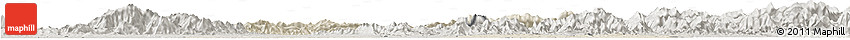 Shaded Relief Horizon Map of Chongyang, semi-desaturated