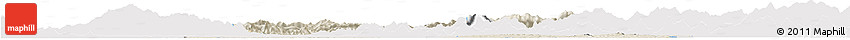 Shaded Relief Horizon Map of Chongyang, single color outside