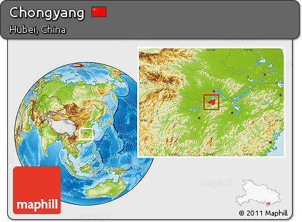 Physical Location Map of Chongyang