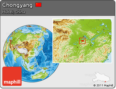 Physical Location Map of Chongyang