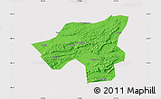 Political Map of Chongyang, cropped outside