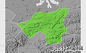 Political Map of Chongyang, desaturated
