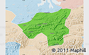Political Map of Chongyang, lighten