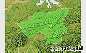 Political Map of Chongyang, satellite outside