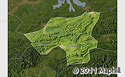 Satellite Map of Chongyang, darken