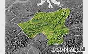 Satellite Map of Chongyang, desaturated
