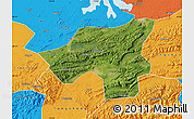 Satellite Map of Chongyang, political outside