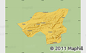 Savanna Style Map of Chongyang, single color outside