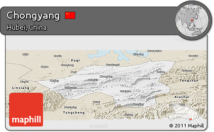 Classic Style Panoramic Map of Chongyang