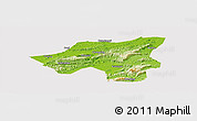 Physical Panoramic Map of Chongyang, cropped outside