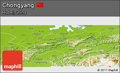 Physical Panoramic Map of Chongyang
