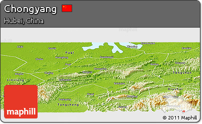 Physical Panoramic Map of Chongyang