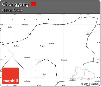 Blank Simple Map of Chongyang