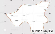 Classic Style Simple Map of Chongyang, cropped outside
