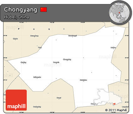 Classic Style Simple Map of Chongyang