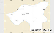 Classic Style Simple Map of Chongyang, single color outside