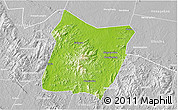 Physical 3D Map of Dawu, lighten, desaturated