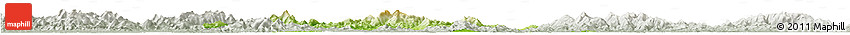 Physical Horizon Map of Dawu, lighten, semi-desaturated
