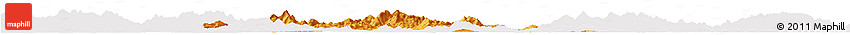 Political Horizon Map of Dawu, cropped outside