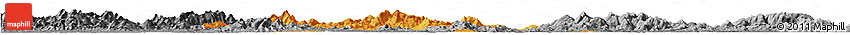 Political Horizon Map of Dawu, desaturated