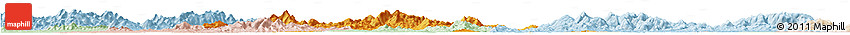Political Horizon Map of Dawu, lighten