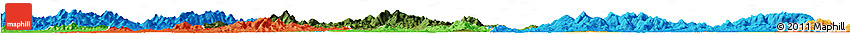 Satellite Horizon Map of Dawu, political outside