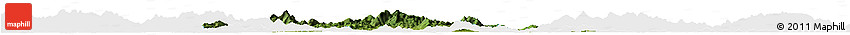 Satellite Horizon Map of Dawu, single color outside