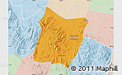Political Map of Dawu, lighten