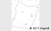 Blank Simple Map of Dawu, cropped outside