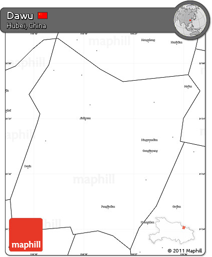 Blank Simple Map of Dawu
