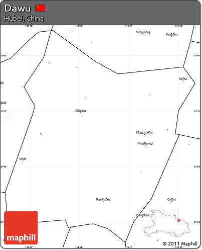 Blank Simple Map of Dawu