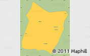 Savanna Style Simple Map of Dawu, single color outside