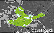 Physical 3D Map of Daye, darken, desaturated