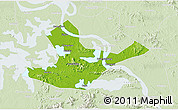 Physical 3D Map of Daye, lighten