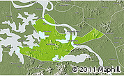 Physical 3D Map of Daye, semi-desaturated