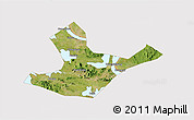 Satellite 3D Map of Daye, cropped outside
