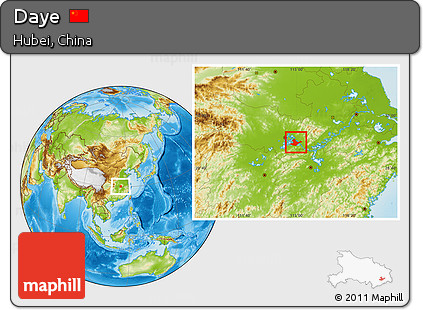 Physical Location Map of Daye