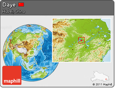 Physical Location Map of Daye