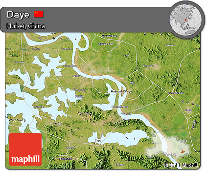 Satellite Map of Daye