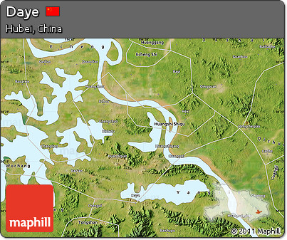 Satellite Map of Daye