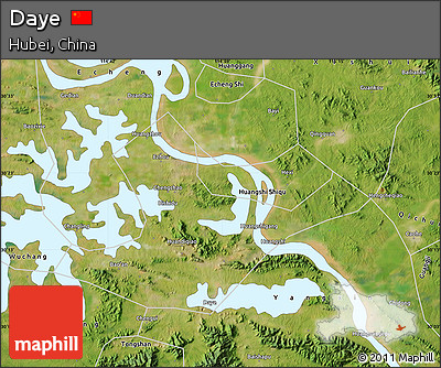 Satellite Map of Daye