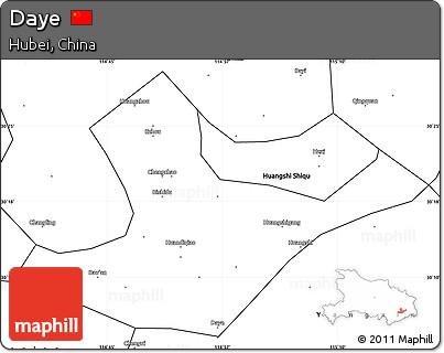 Blank Simple Map of Daye