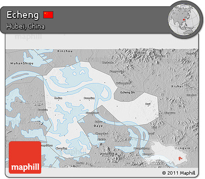 Gray 3D Map of Echeng