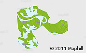 Physical 3D Map of Echeng, single color outside