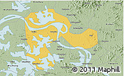 Savanna Style 3D Map of Echeng