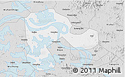 Silver Style 3D Map of Echeng